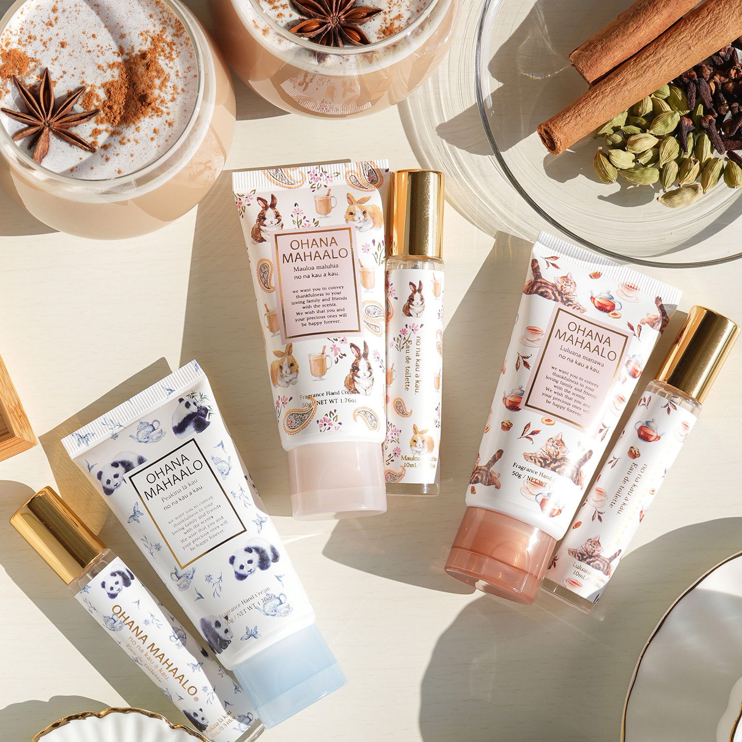 OHANA MAHAALO】Tea collection〜秋風に運ばれてくる3種の香茶の薫り
